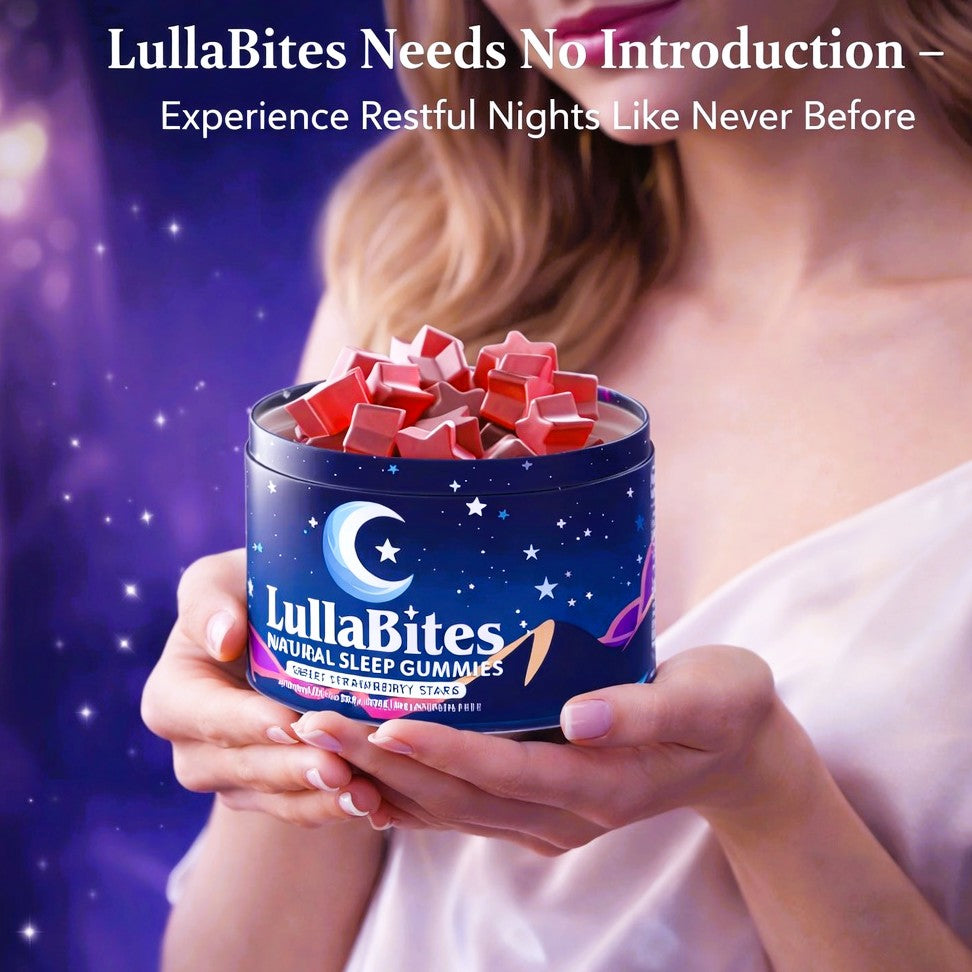 LullaBites – Natural Sleep Gummies, Strawberry Flavor