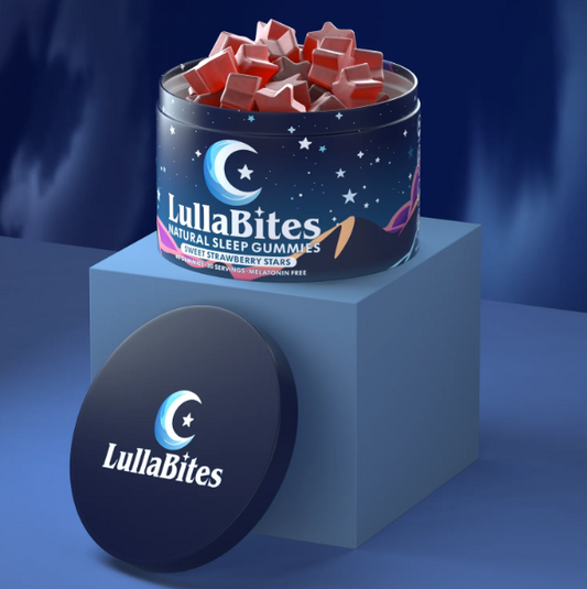 LullaBites – Natural Sleep Gummies, Strawberry Flavor
