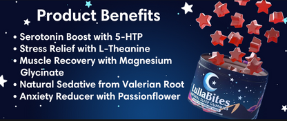LullaBites – Natural Sleep Gummies, Strawberry Flavor
